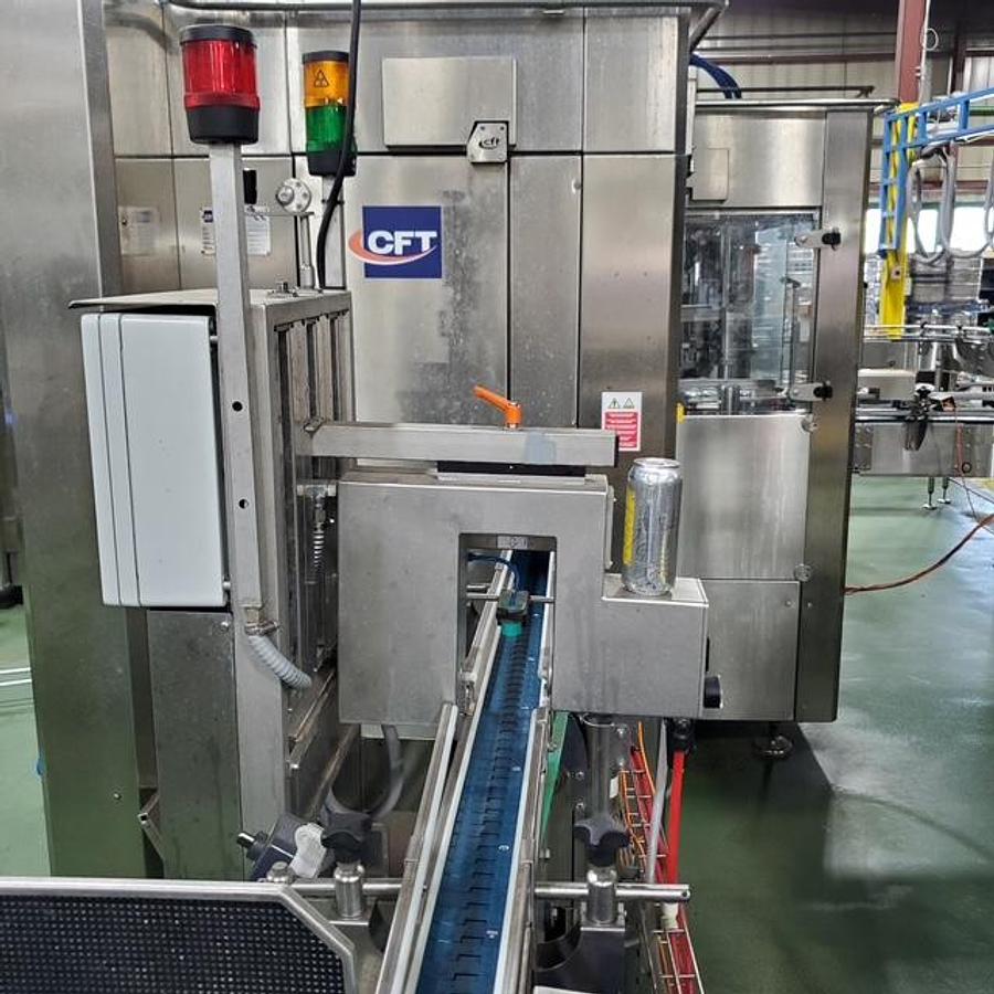 Used CFT 20-valve Carbonated Can Line "Partial Beverage Can Line" ran 200 cpm on 12 ounce