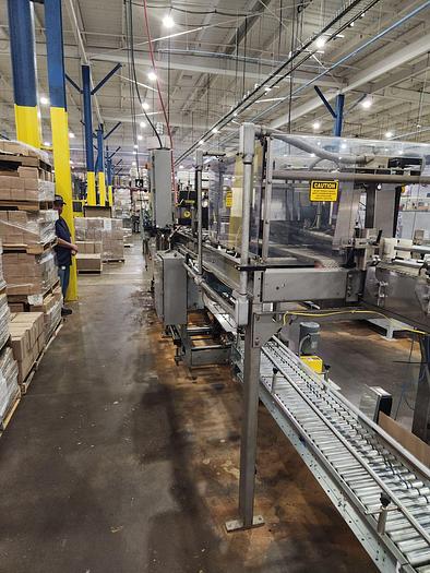 Used HARTNESS CASE PACKER with Laner Infeed, Model 900AT