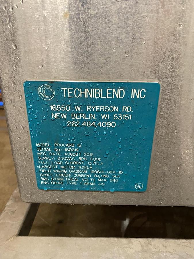 Used TechniBlend ProCarb 15 Carbonator - Carbonation System, Year 2016