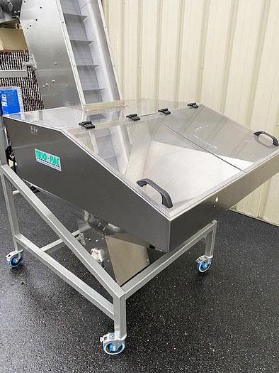 Used TRI0-PAC 30 Cubic Foot Stainless Steel Hopper-Elevator Conveyor