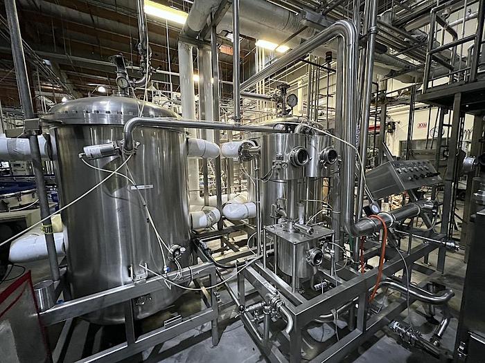 Used Mojonnier Carbo-Cooler Flo-Mix Beverage Process Skid