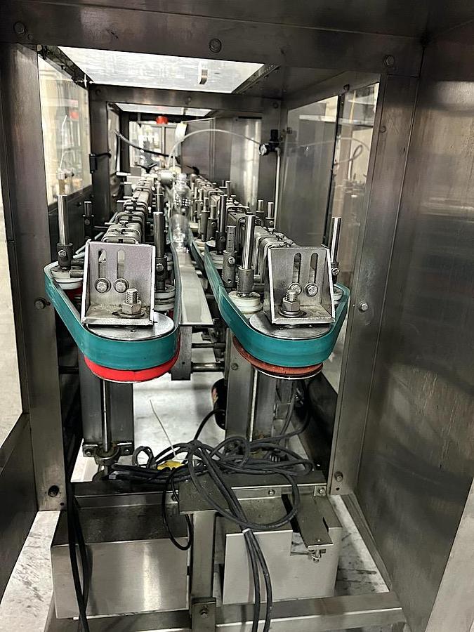 Used PACE Empty Bottle Unscrambler with Hopper-Elevator Feeder