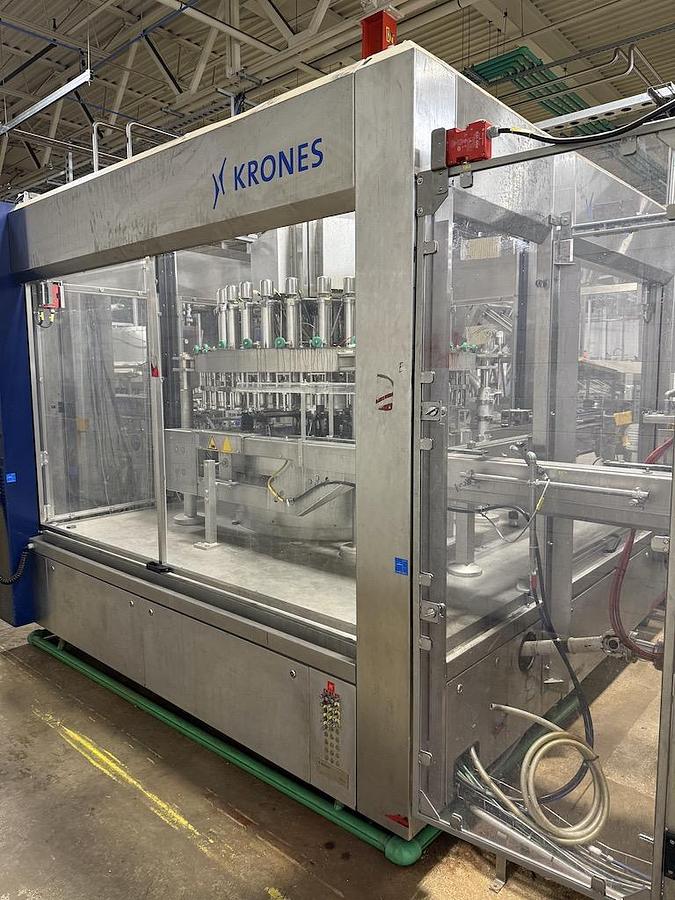 Used Complete Beverage Canning Line with Krones 28v Can Filler and Ferrum Can Seamer 