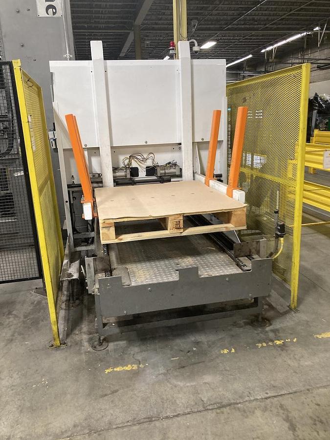 Used Priority One Automatic Bulk Container Depalletizer - Low Level