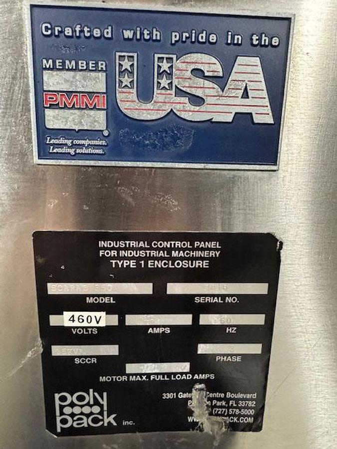 Used Polypack Tray Shrink Wrap Bundler with Heat Tunnel