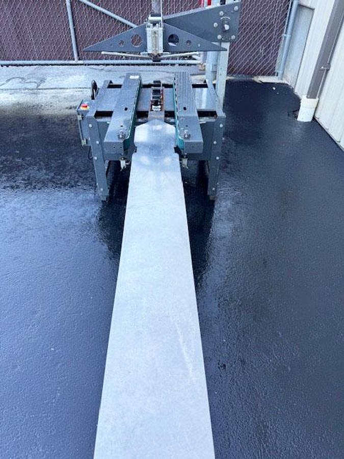 Used Loveshaw Little David SP-304 Semi-Auto Uniform Case Sealer with Case Packing “T” Rail