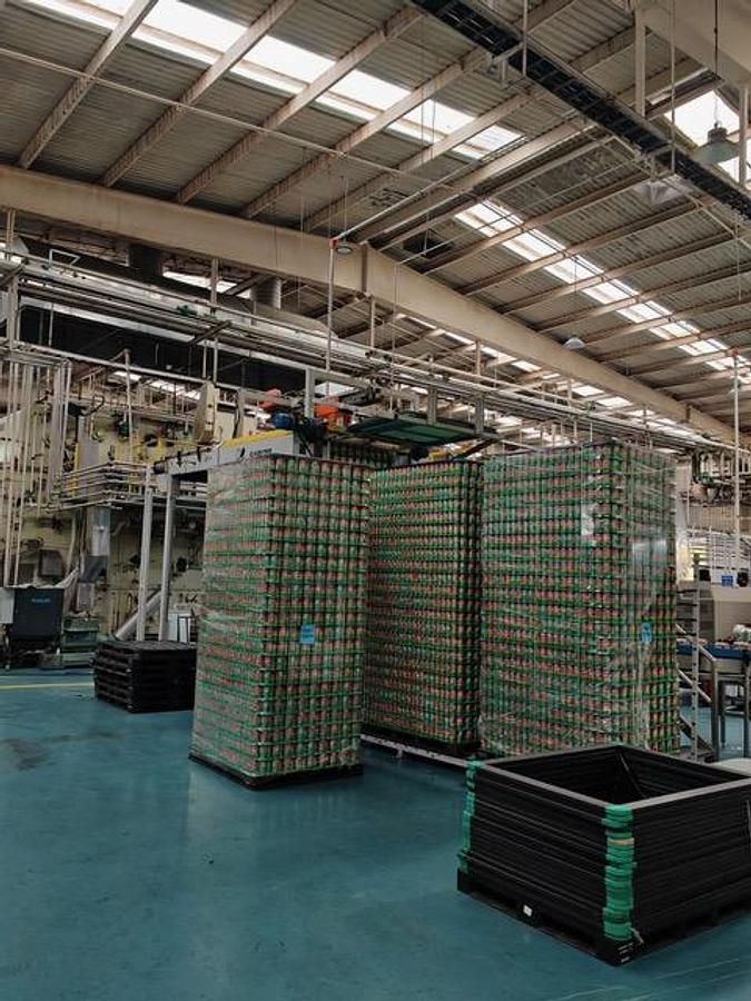 Used Complete Beverage Can Line with Sarcmi 20 Valve Can Filler / Comaco 4 Head Seamer