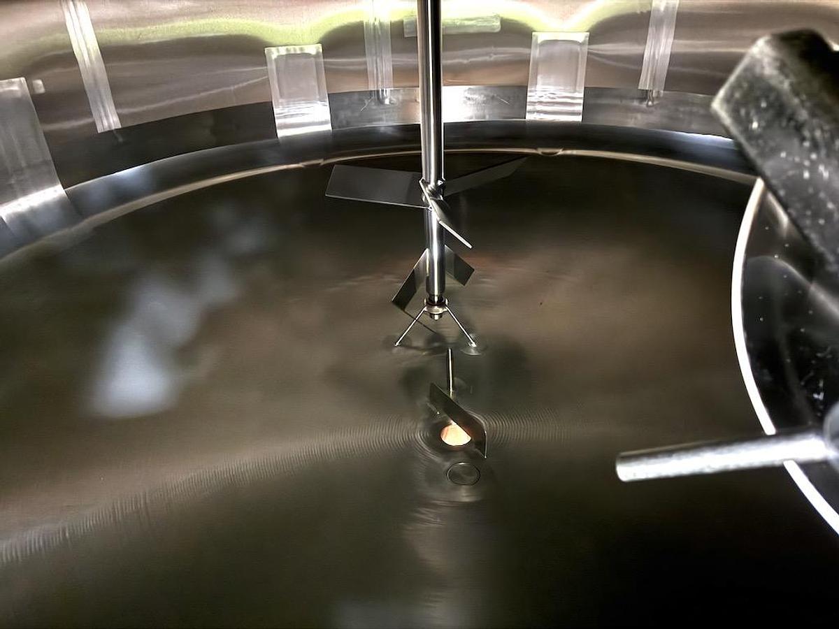 Used Feldmeier Equipment 6,500 Gallon Vertical Mix Tank, 316L Stainless Steel