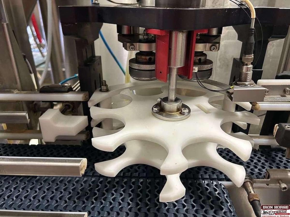 Used Cask ACSV6 Beverage Canning Line with (6) Head Can Fill, Seamer and V3 Depalletizer