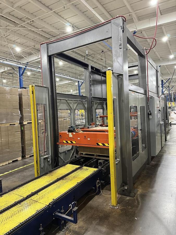 Used Columbia Low Level Case Palletizer, Model FL3000, Mfg’d 2018