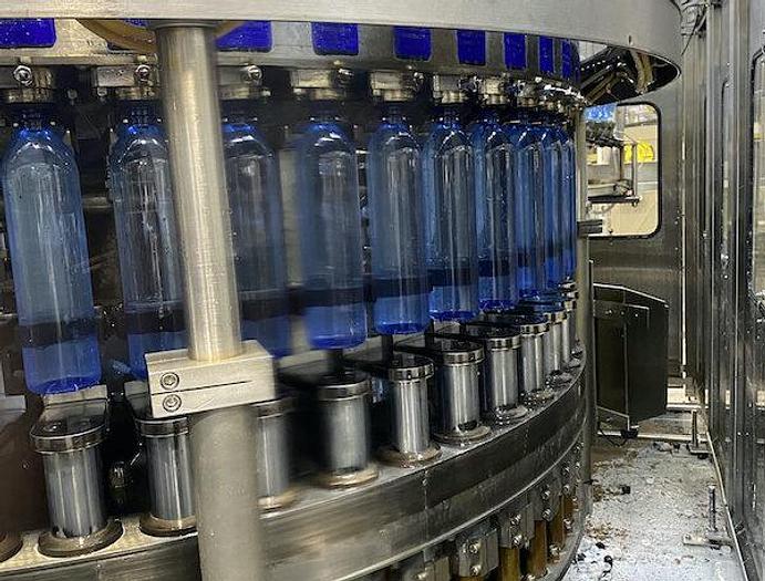 Used Crown Bevcorp Bottle Filler Tri-Block