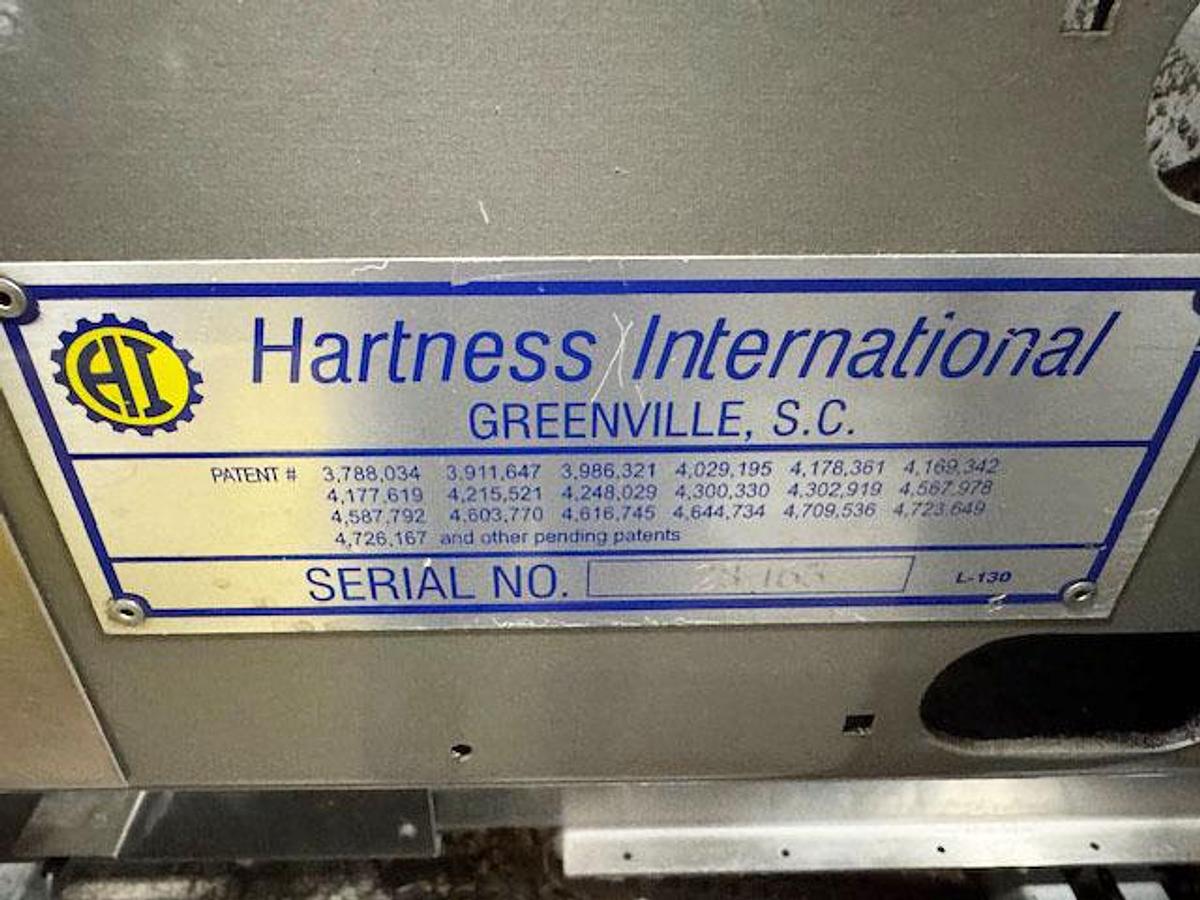 Used Hartness Model 2800 Automatic Servo Case Packer with Laner