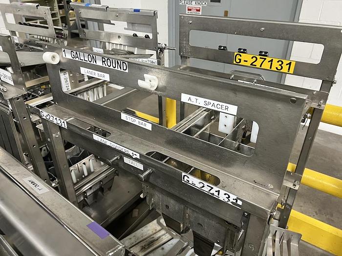 Used Hartness Case Packer Tray Packer Hartness Model 835 Flex Case Packer Tray Packer with Servo Laner