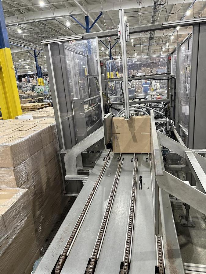 Used Pearson Case Former - Case Erector Model R235 with Nordson 