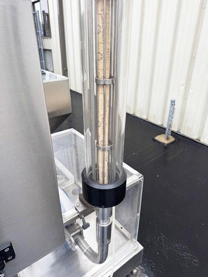 Used GAI 16Valve Triblock Bottle Sparger, Filler & Corker with Cork Feed System