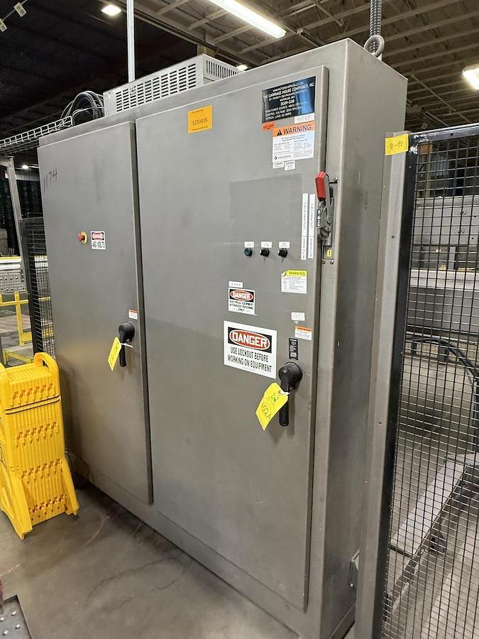 Used Priority One Automatic Bulk Container Depalletizer - Low Level