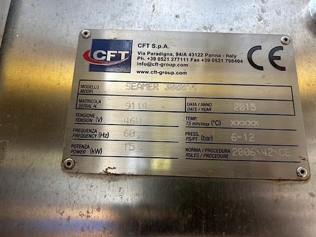 Used CFT 20-valve Carbonated Can Line "Partial Beverage Can Line" ran 200 cpm on 12 ounce