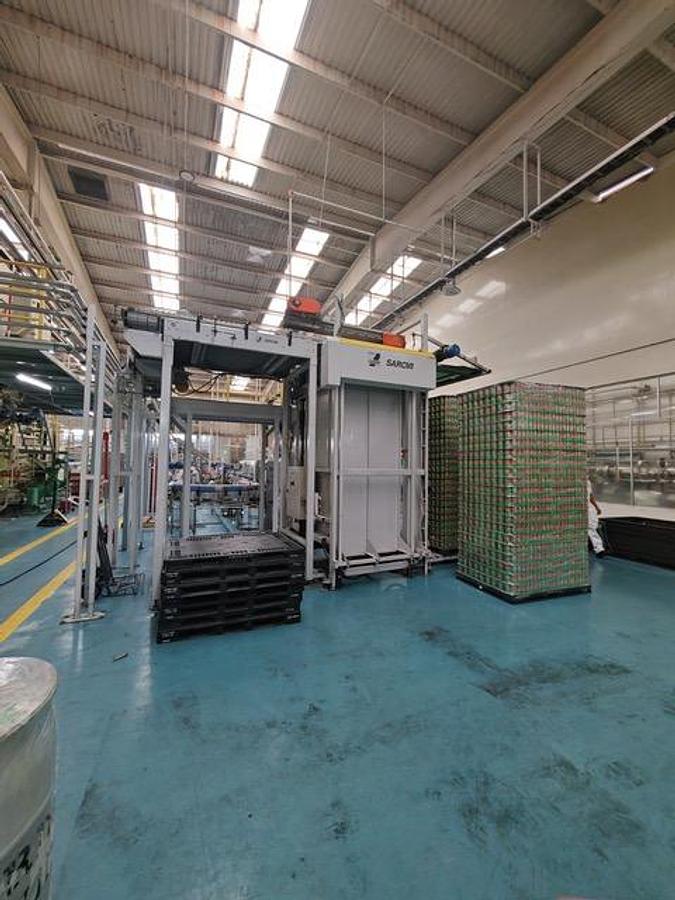 Used Complete Beverage Can Line with Sarcmi 20 Valve Can Filler / Comaco 4 Head Seamer