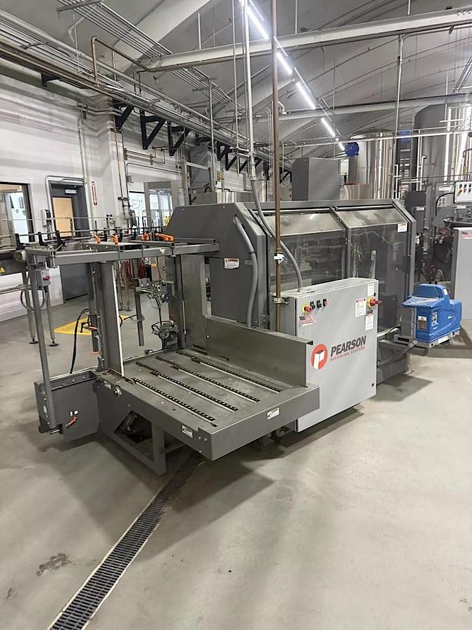 Used PEARSON CE25 Case Erector - Case Former with Nordson ProBlue 7 Hot Glue System, Year 2015