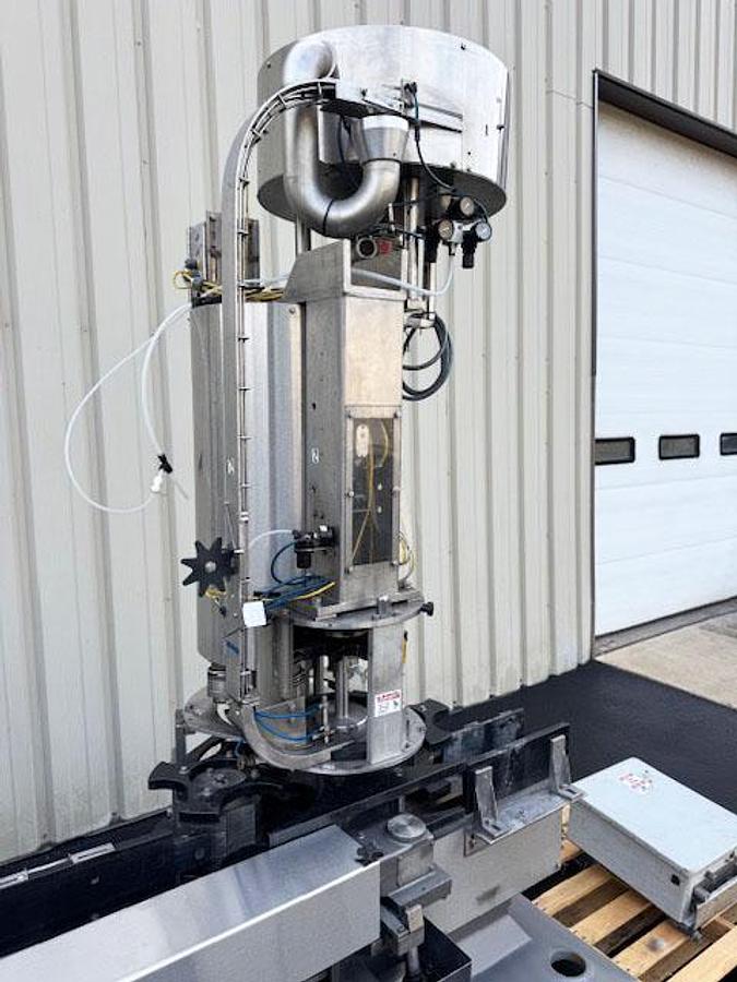 Used Alcoa 4-Head Freestanding Plastic Screw Capper