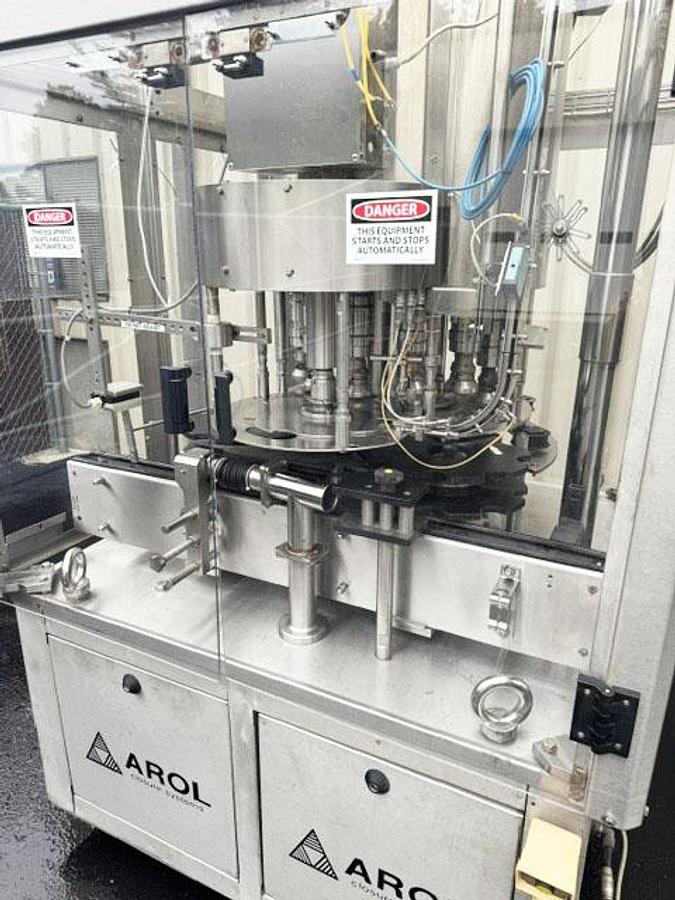 Used AROL 12-Head Freestanding Plastic Screw Capper