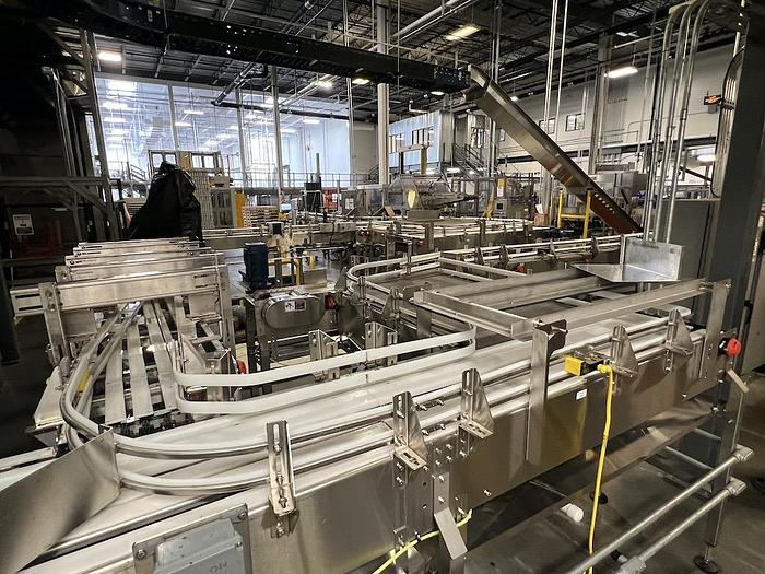 Used Beverage Can Line with CFT 20 Valve Can Filler / 4 Head Seamer for