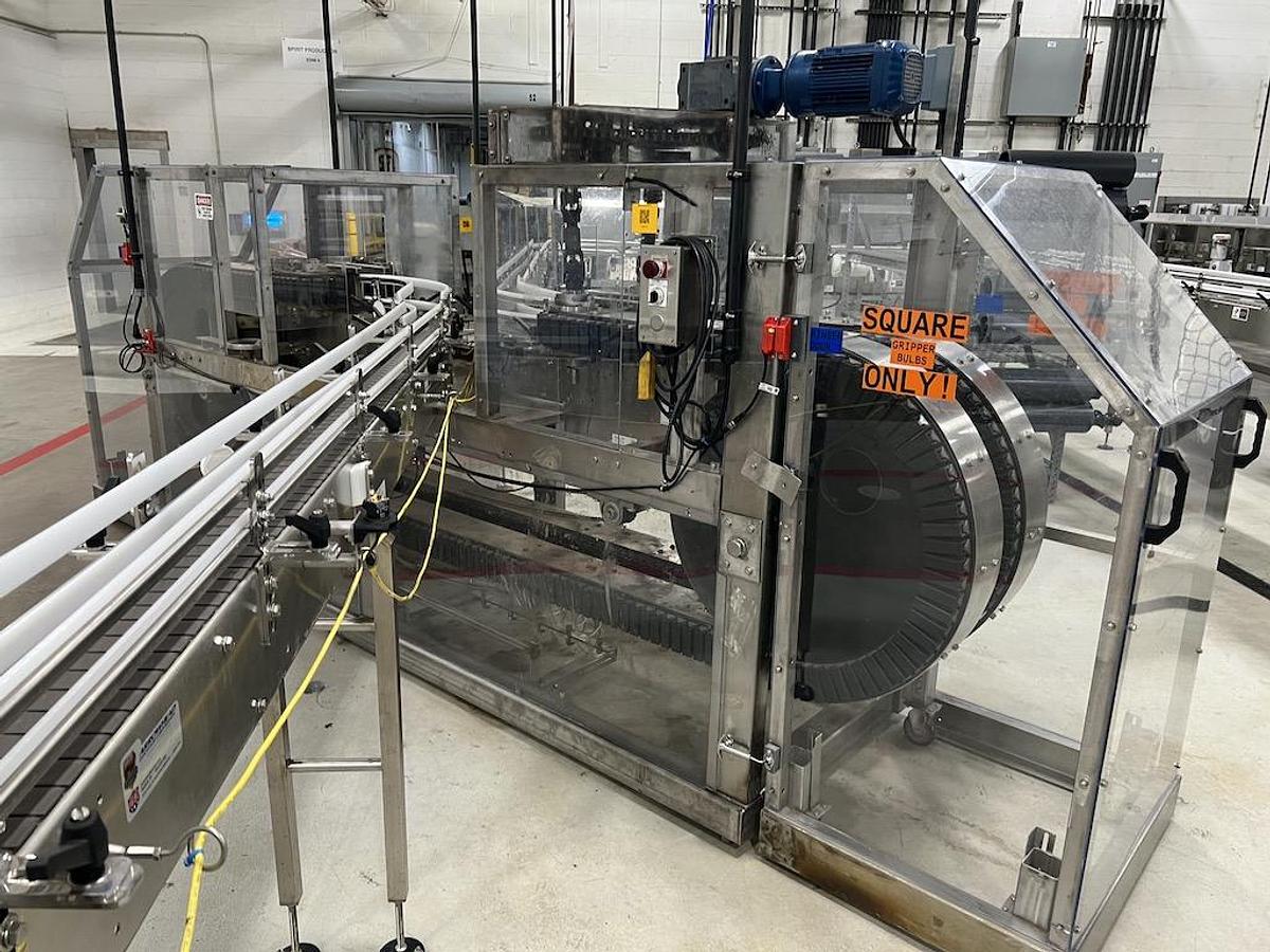 Used US Bottlers 54 Valve Explosion Proof Distilled Spirits Alcohol Beverage Bottling Line