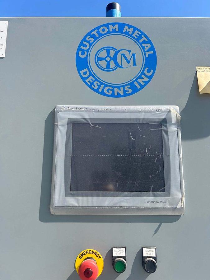 Used Custom Metal Designs Automatic Bottle Debagging System, Year 2017