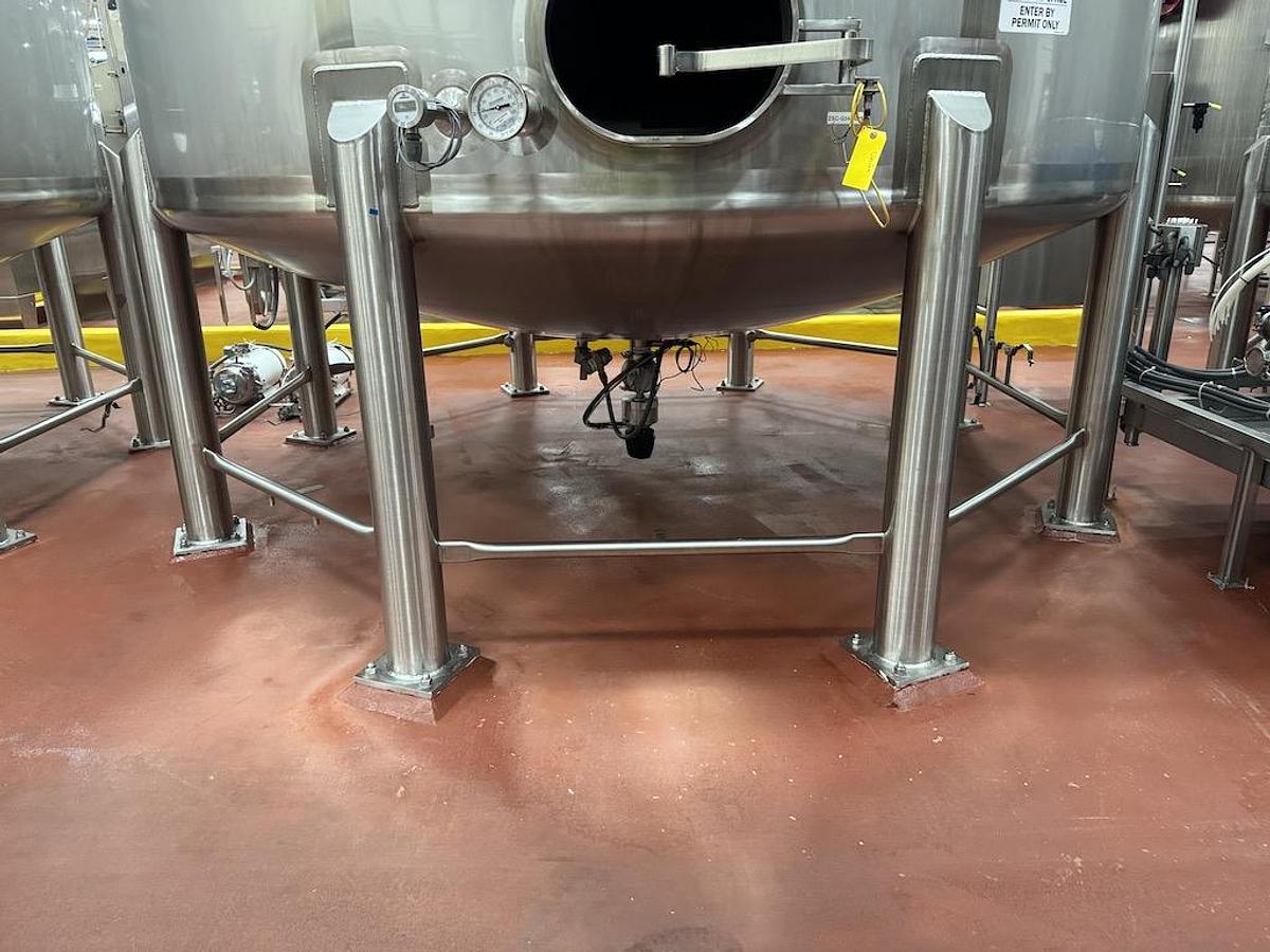 Used Feldmeier 15,000 Gallon Vertical Mix Tanks, 316L Stainless Steel