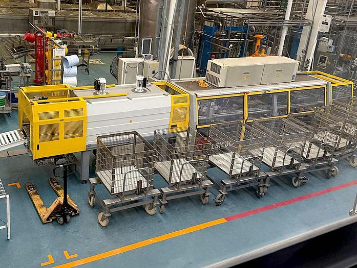 Used Complete Beverage Can Line with 40v Crown Bevcorp Can Filler / Angelus Seamer