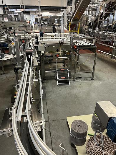 Used Beverage Can Line with CFT 20 Valve Can Filler / 4 Head Seamer