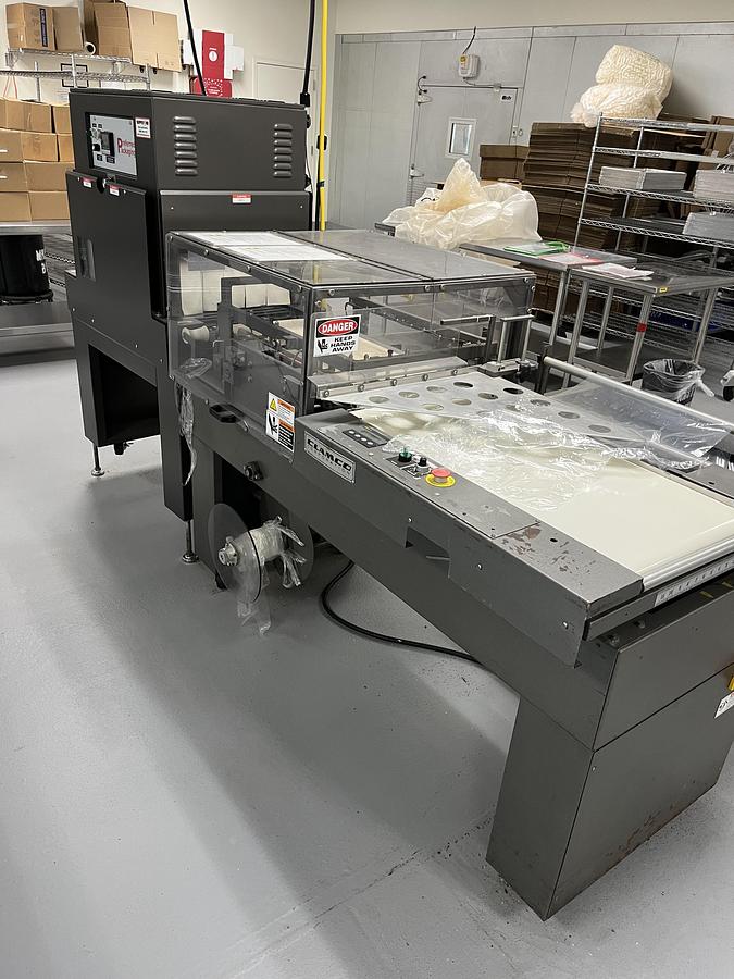 Used Clamco L-Bar Sealer - Shrink Wrapper with Heat Tunnel