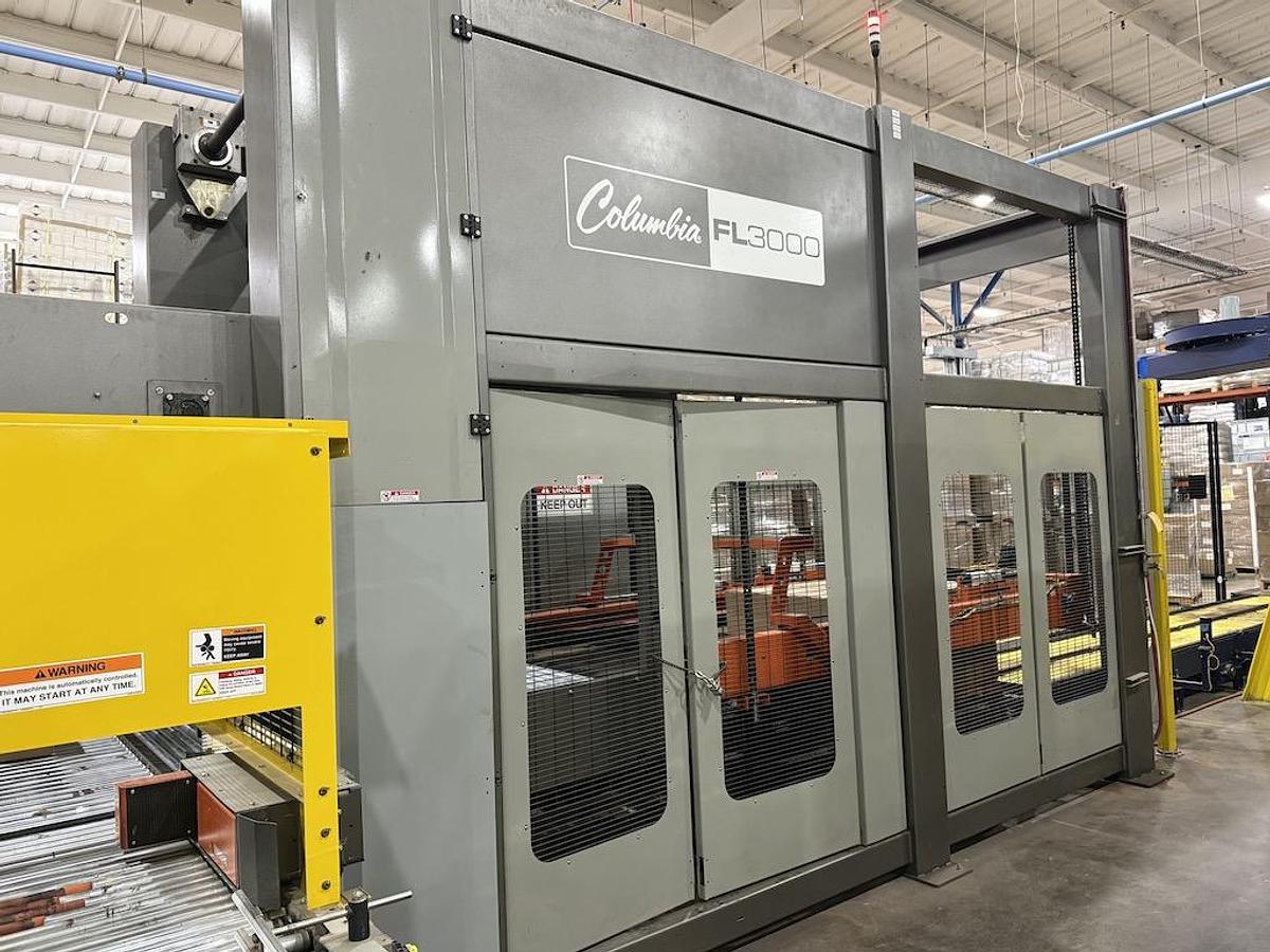 Used Columbia Low Level Case Palletizer, Model FL3000, Mfg’d 2018