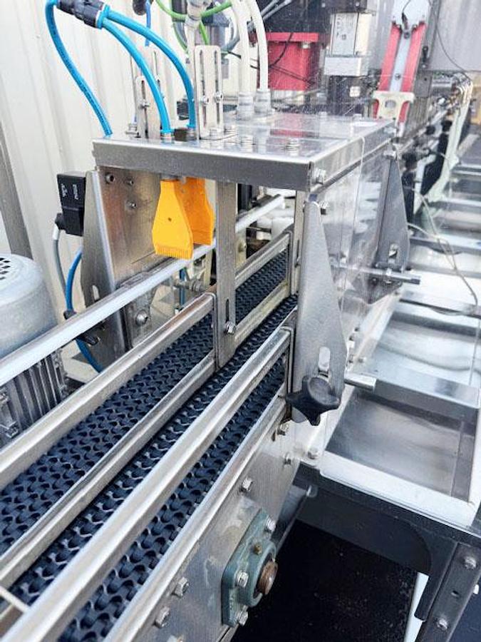 Used Cask ACSV6 Beverage Canning Line with (6) Head Can Fill, Seamer and V3 Depalletizer