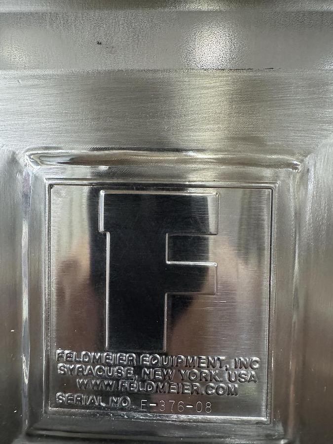 Used Feldmeier Equipment 6,500 Gallon Vertical Mix Tank, 316L Stainless Steel