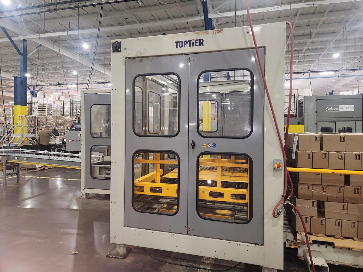 Used Toptier Case Palletizer Floor Level Infeed