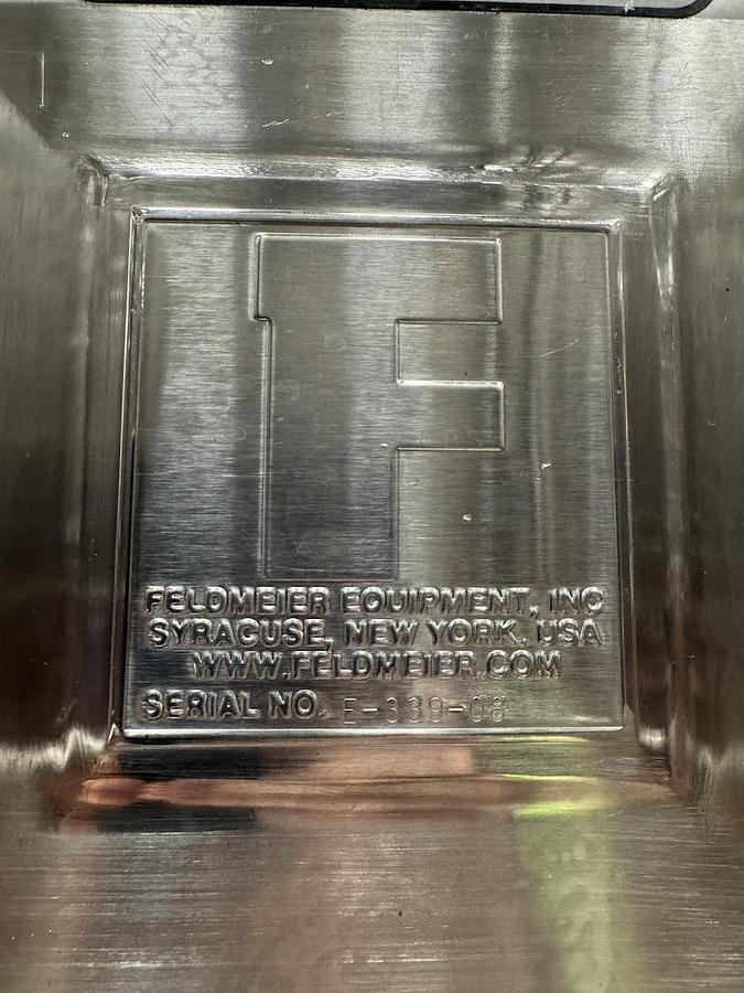 Used Feldmeier 15,000 Gallon Vertical Mix Tanks, 316L Stainless Steel