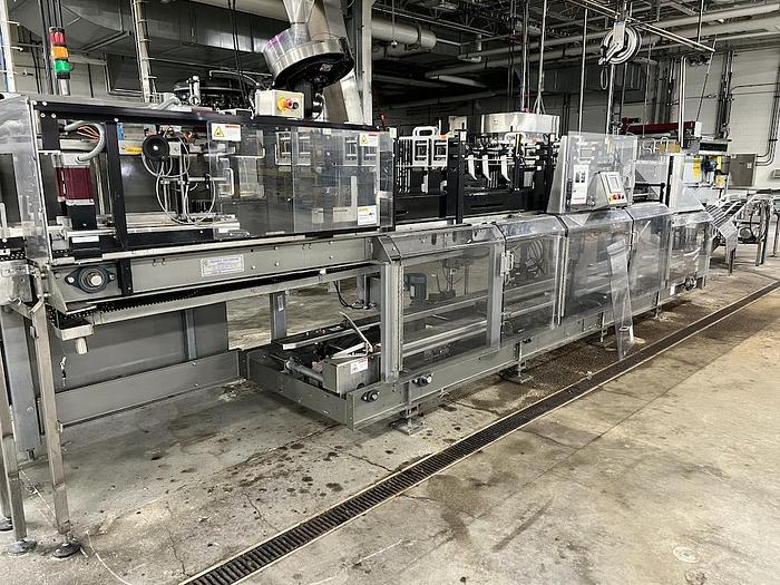 Used Hartness Case Packer Tray Packer Hartness Model 835 Flex Case Packer Tray Packer with Servo Laner