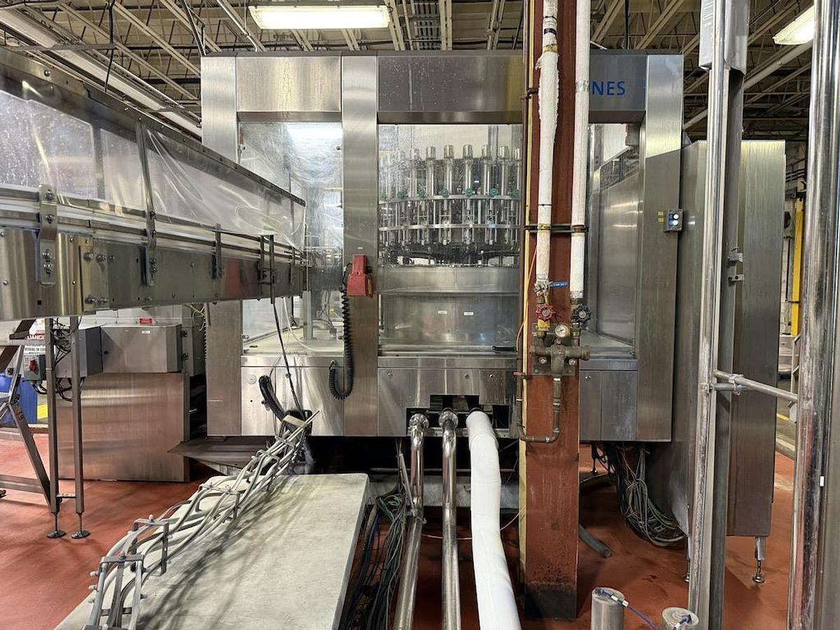 Used used Krones 32 Valve Can Filler / Ferrum 5 Head Seamer