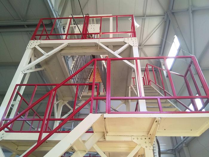 Used HONGQI (China) SJ-55×3/FM1500 – Three-layer co-extrusion film Blowing Machine (year 2015)
