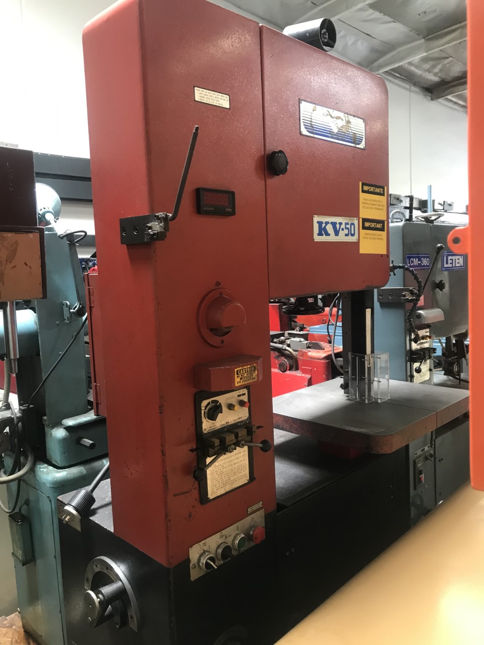 Used Jet KV-50 Vertical Bandsaw 20" #6291