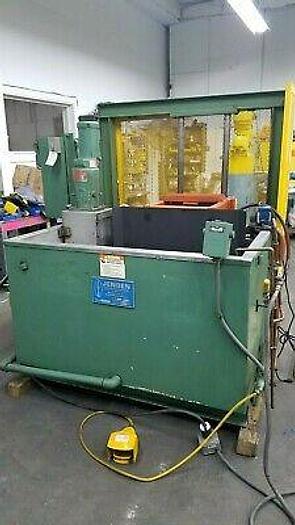 Used JENSEN Industrial Parts Washer Engines Molds Clean Heavy Parts with Lift