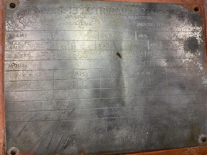 Used 400 HP GENERAL ELECTRIC MOTOR