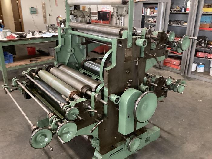 Used 31" W&H ALINA X 3 COLOR PRINTER FLEXOGRAPHIC PRINTING PRESS - PENDING
