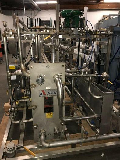 Used Thermal Pasteurizer w/ APV Paraflow SU2 R-14 Heat Exchanger  3-5 Gallon / Min