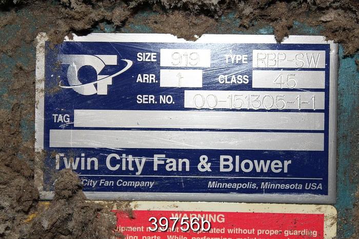 Used Twin City Fan Blower #39756