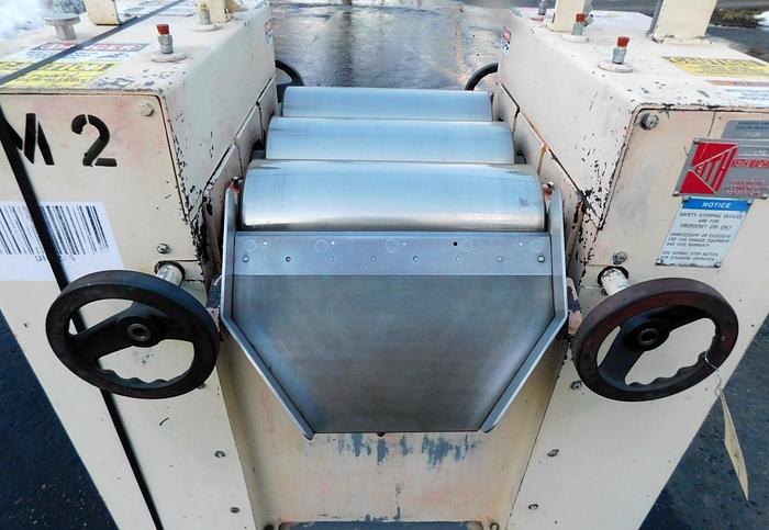 Used 6 in. x 14 in. KEITH THREE ROLL MILL – CORED ROLLS (#9763)