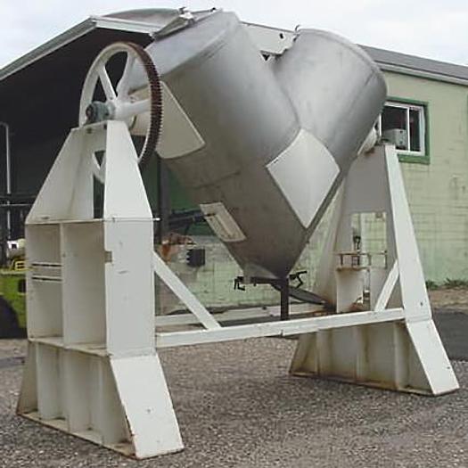 Used Mixer, V-Type, 75 CF, S/ST, PK, 7.5 HP, (2) #D740698