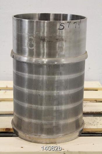 Used Bird 100 Pressure Screen Basket, .018" Slot, Wst136501390 #14082
