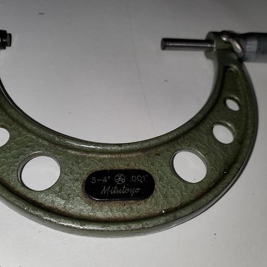 Used Mitutoyo Micrometer IP-65 (3"-4")